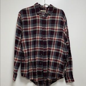 GH Bass & CO: Men’s Plaid Shirt: Size M
